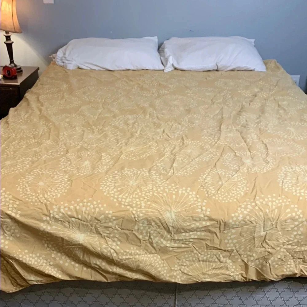Twin duvet cover, button closure, Egyptian cotton,